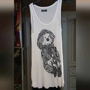 Lauren Moshi Graphic Tank Women Med
